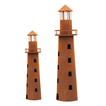 Leuchtturm  Norddeutschland aus Metall Edelrost Leuchtturm XXL - Echtrost