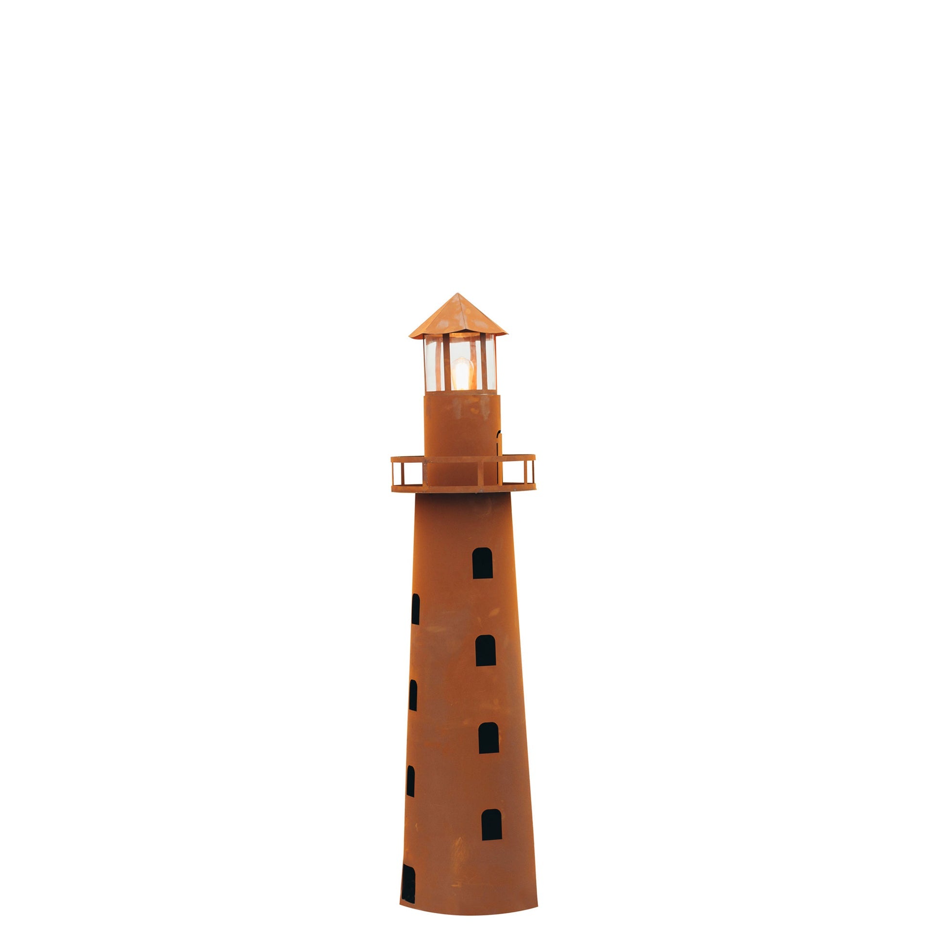 Leuchtturm  Norddeutschland aus Metall Edelrost Leuchtturm XXL - Echtrost