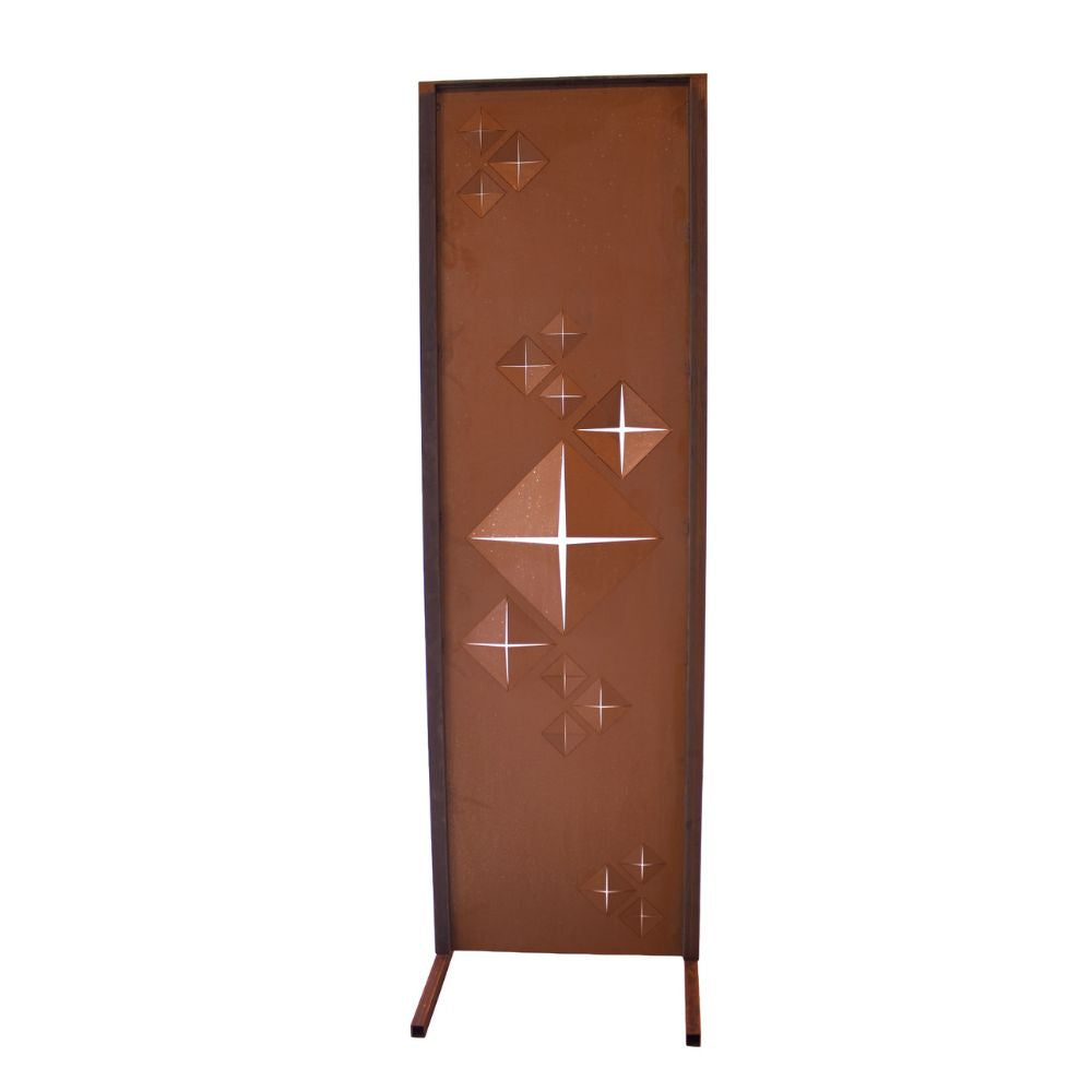 Paravent Rauten Edelrost Sichtschutzwand 160 × 50 cm – Made in Germany