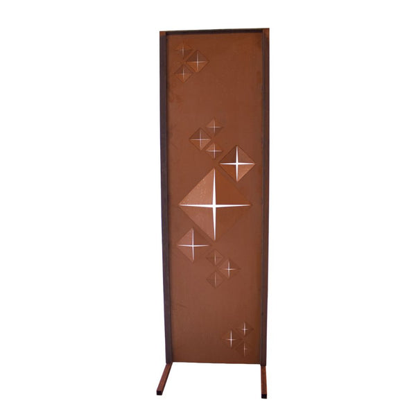 Paravent Rauten Edelrost Sichtschutzwand 160 × 50 cm – Made in Germany