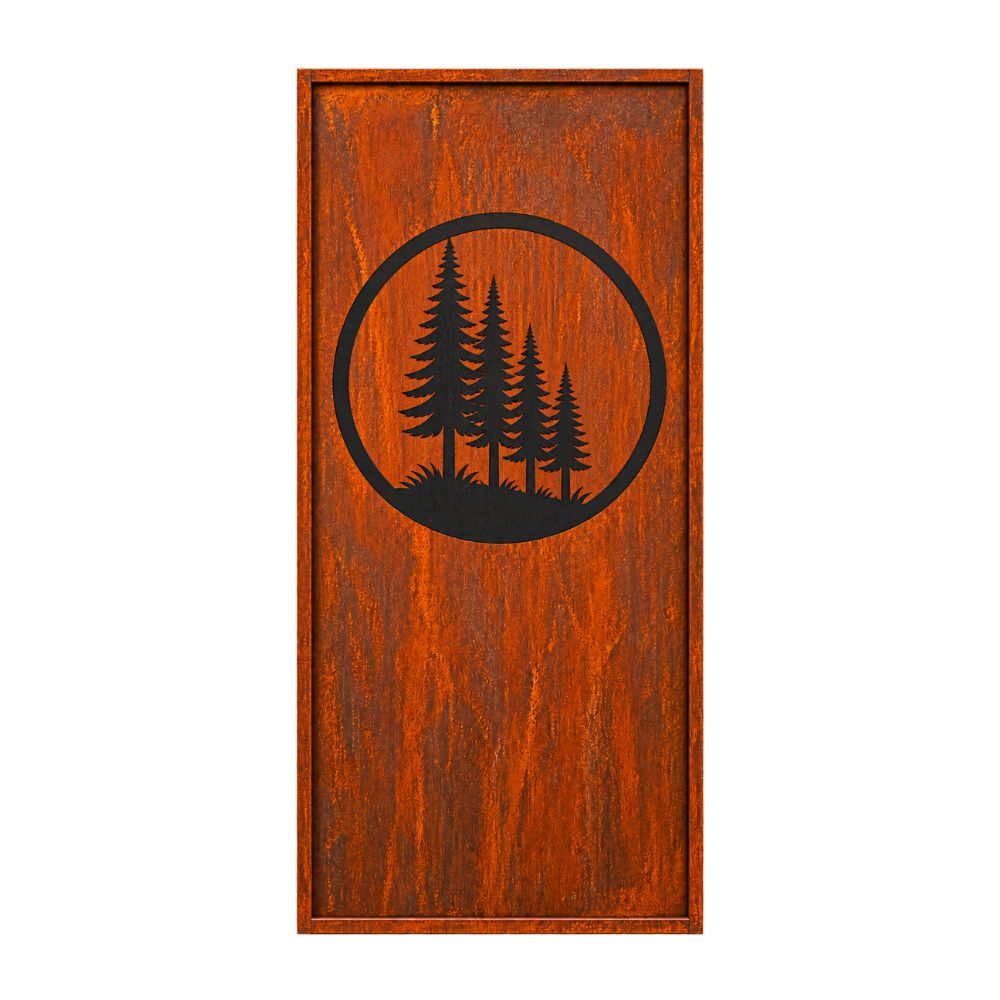Parawand Wald Stecksystem Edelrost Sichtschutzwand Gr. 200 x 100 cm