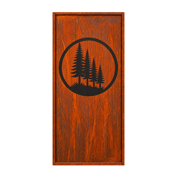 Parawand Wald Stecksystem Edelrost Sichtschutzwand Gr. 200 x 100 cm