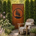 Parawand Wald Stecksystem Edelrost Sichtschutzwand Gr. 200 x 100 cm