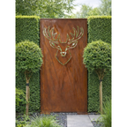 Parawand Hirsch 200x100 cm – Sichtschutz Garten aus Metall Made in Germany
