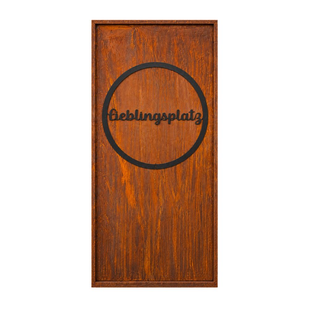 Parawand Lieblingsplatz Stecksystem Edelrost Sichtschutzwand Gr. 200 x 100 cm