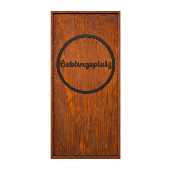 Parawand Lieblingsplatz Stecksystem Edelrost Sichtschutzwand Gr. 200 x 100 cm