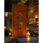 Parawand Mohnblume 200x100 cm – Sichtschutz Garten aus Metall Made in Germany