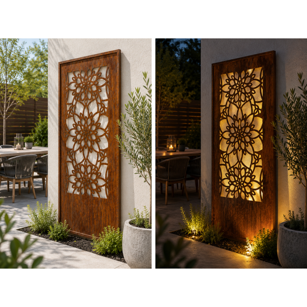 Parawand Theresa 200x100 cm – Sichtschutz Garten aus Metall Made in Germany