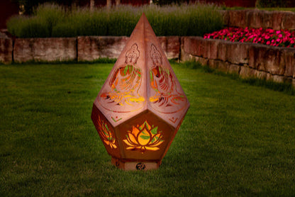 Buddha Pyramide Edelrost
