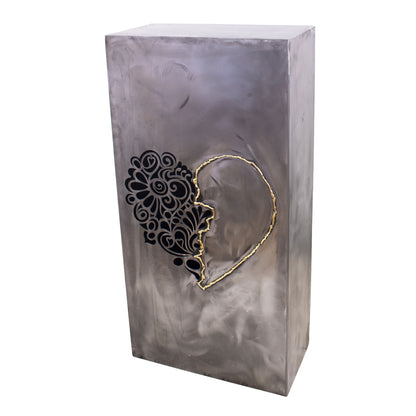 Säule Goldenes Herz für Innenräume