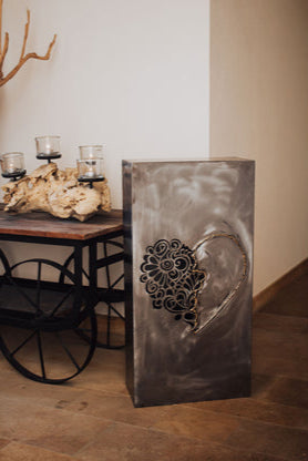 Säule Goldenes Herz für Innenräume