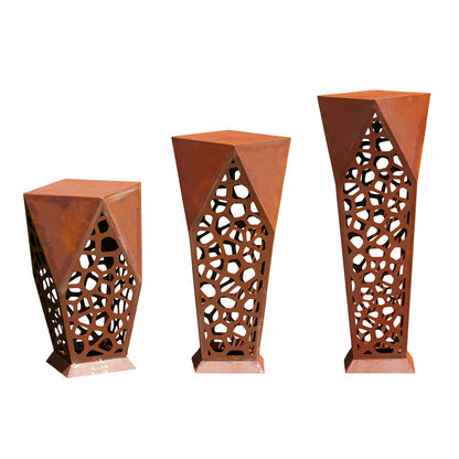 Säule Edelrost Triangulus