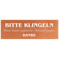 Edelrost Schild Gedichttafel - Bitte klingeln - Spruchschild Rost Deko Gartendeko
