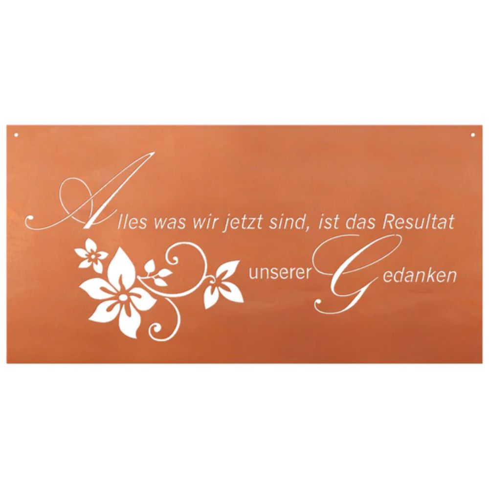 Edelrost Schild Gedichttafel - Resultat - Spruchschild Rost Deko Spruchtafel