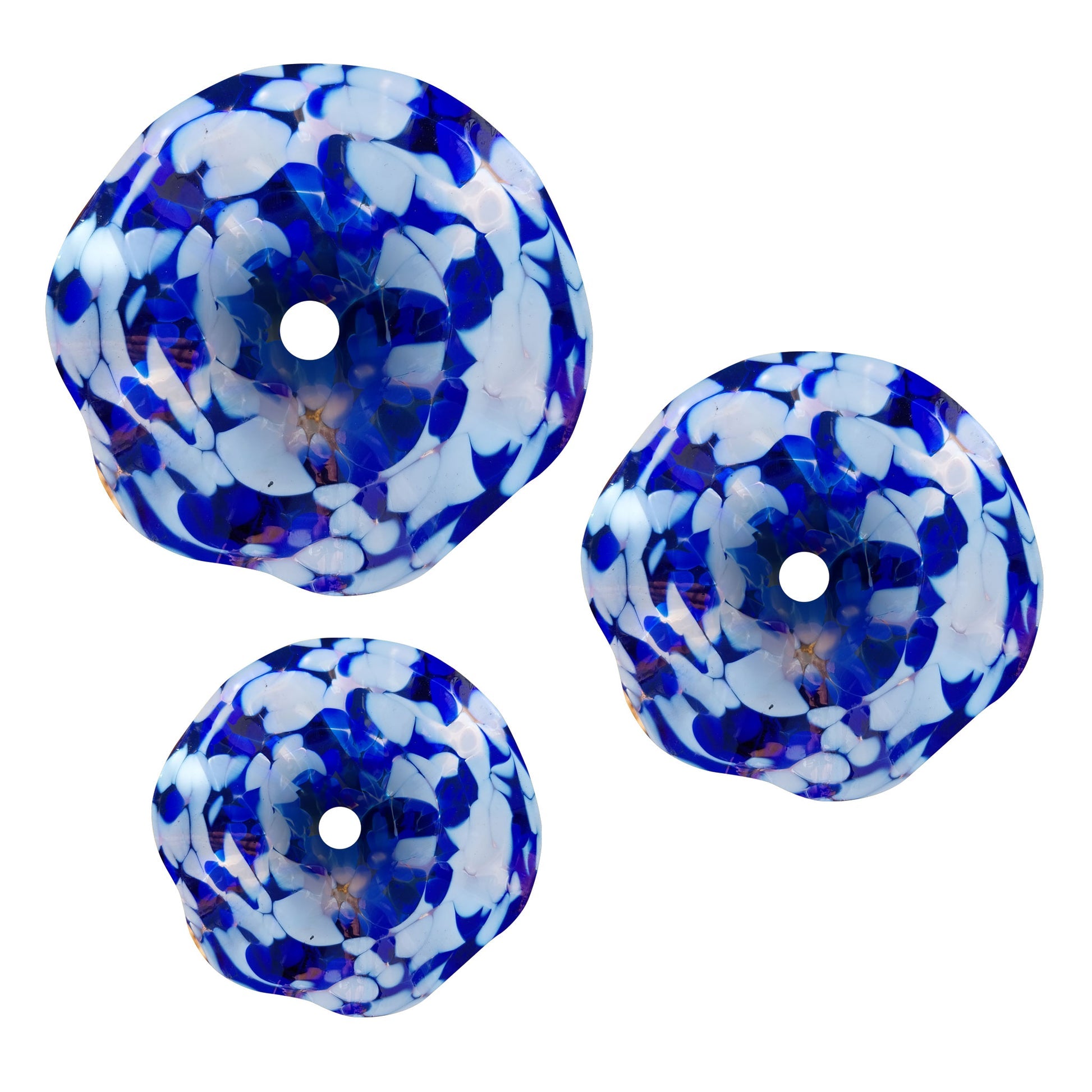 Sichtschutzwand Edelrost - Blütenmeer Motiv - Metall Trennwand mit Glasblüten