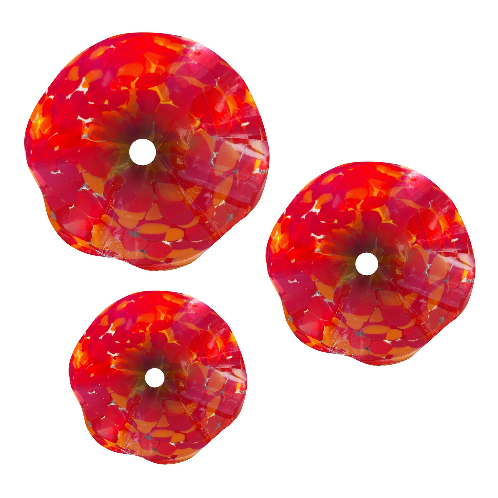 Sichtschutzwand Edelrost - Blütenmeer Motiv - Metall Trennwand mit Glasblüten