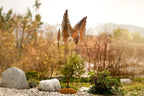 Skulptur Farne Edelrost Metallskulptur Pflanzensulptur Kunstobjekt Gartendeko