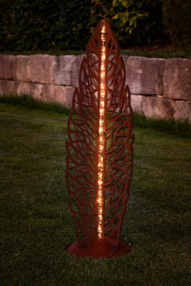 Skulptur Lichtergarten Edelrost