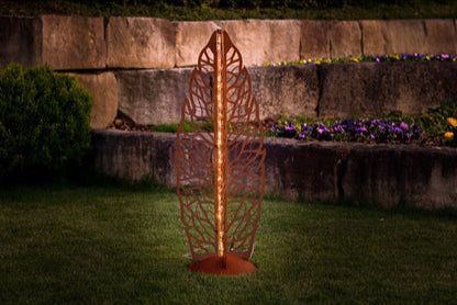 Skulptur Lichtergarten Edelrost