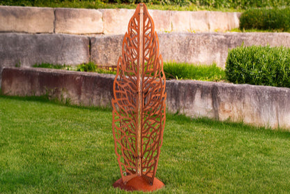 Skulptur Lichtergarten Edelrost