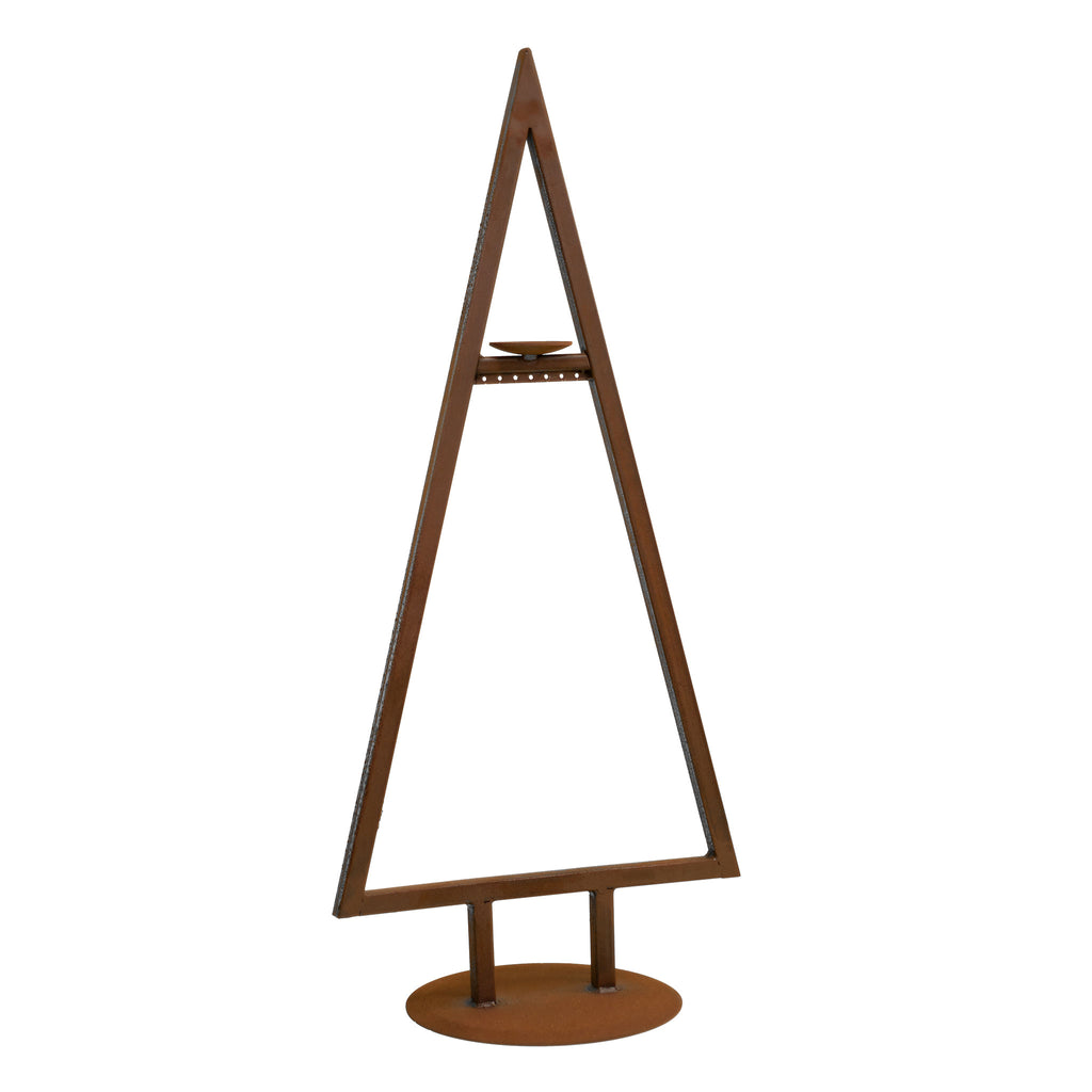 Tannenbaum Metall "Tanne - Weihnachtsbaum" Winterliche Deko mit Teelichthalter