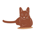 Tierfigur Metall - Katze Elegant 2 - Katzenfigur Edelrost Rost Deko Katzenfreund