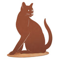 Katzenfigur aus Metall - Katze Lotte - Edelrost Tierfigur Deko Katzenliebhaber