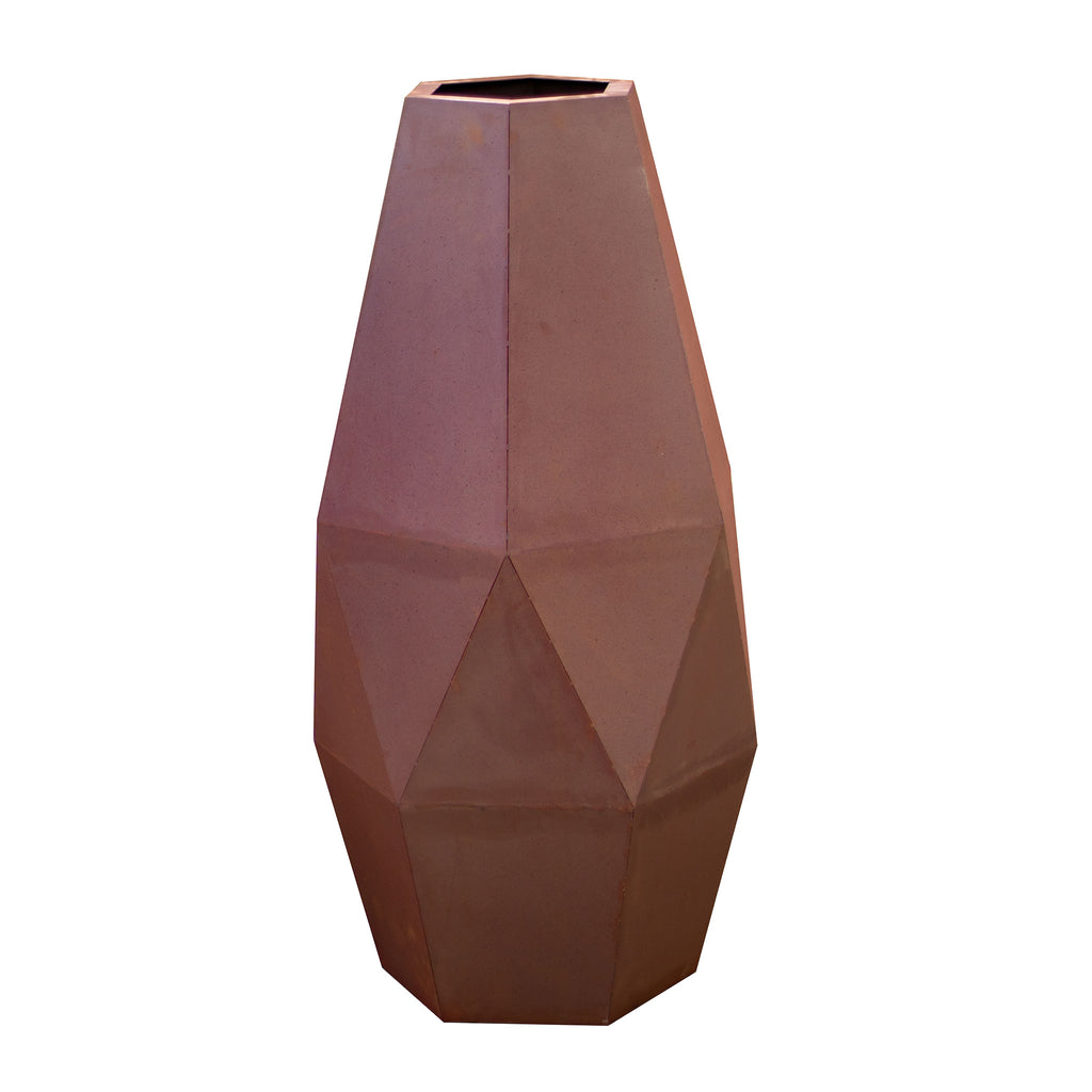 Vase Abstrakt Edelrost Bodenvase XXL Rostige Gartendeko Vase Metall