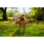 Tierfigur  Metall - Wildschwein Ferkel - Edelrost Tierskulptur Rost Deko Tierliebhaber
