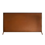 Zaunelement Trennwand aus Edelrost mit neutralem Design, ideal als Sichtschutzwand und Gartendekoration.