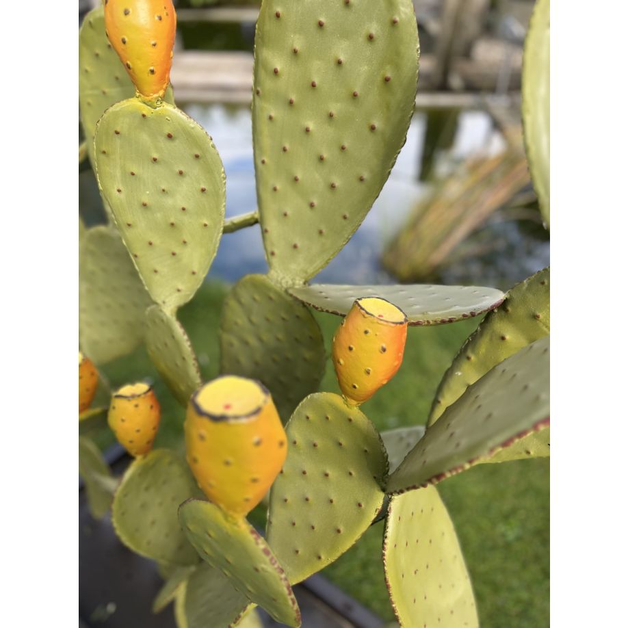 Gartenoase Feigenkaktus Exklusive Gartenskulptur Metall in 3 versch. Größen