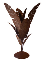 Bananenbaum aus Edelrost – Gartenobjekt aus Metall, 180 cm Rostskulptur