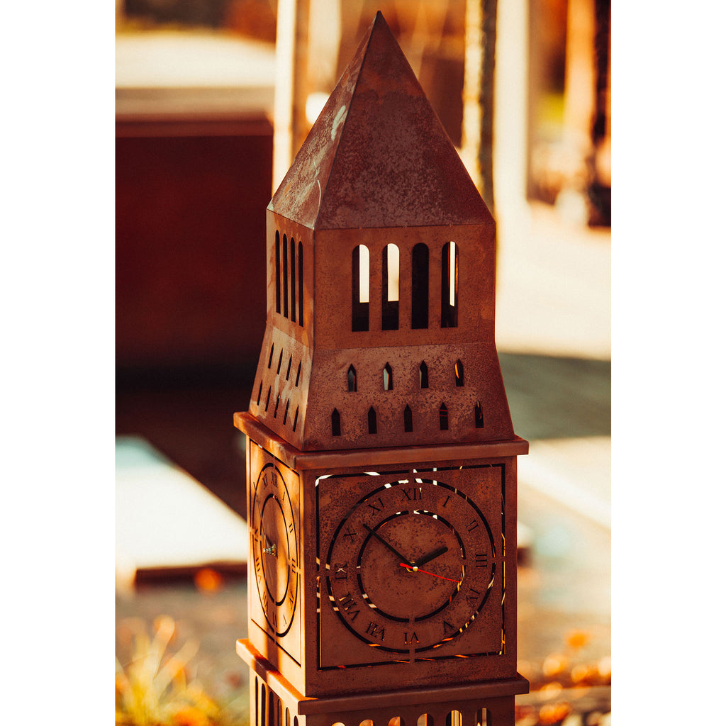 Standuhr Big Ben - Londons Wahrzeichen als Standuhr aus Edelrost