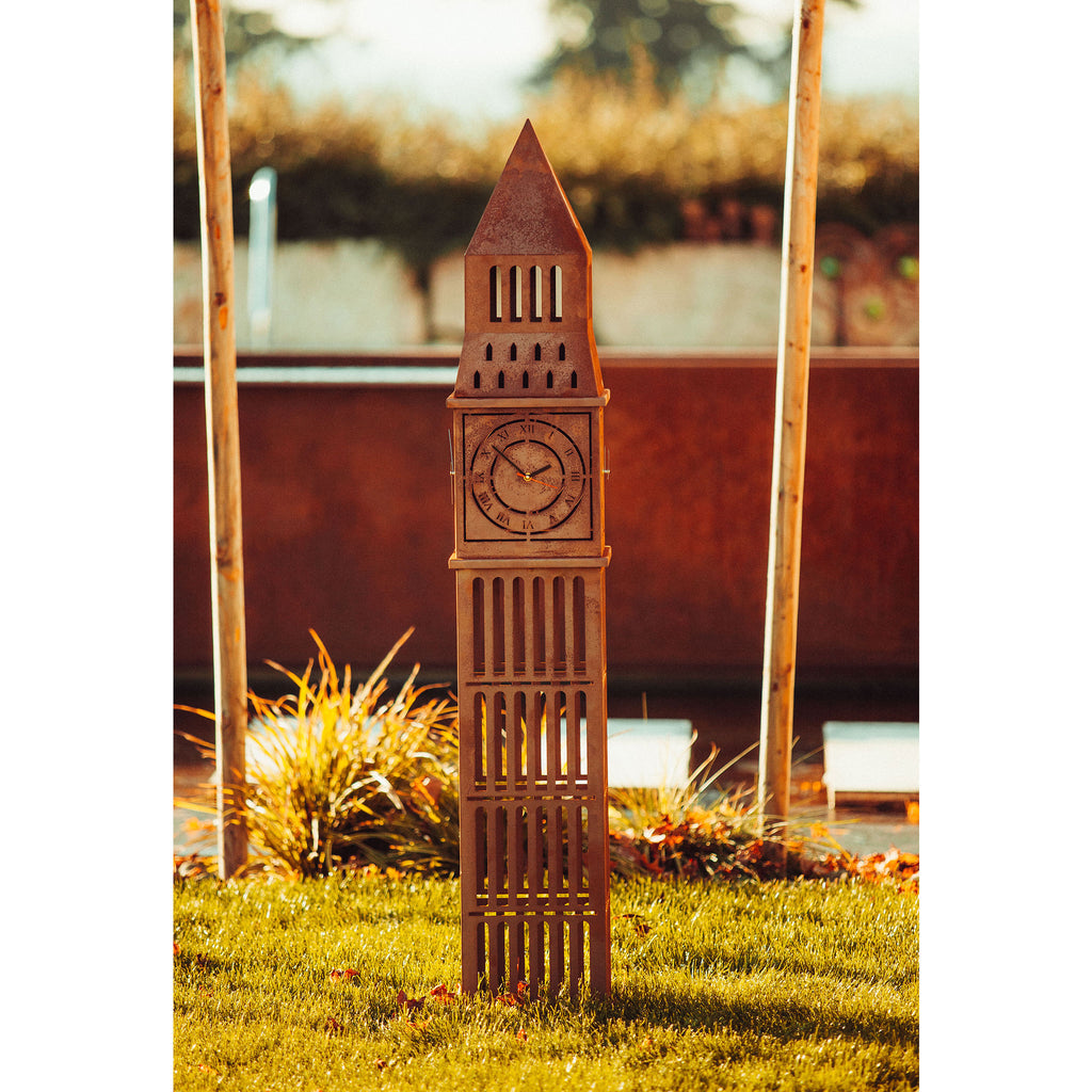 Standuhr Big Ben - Londons Wahrzeichen als Standuhr aus Edelrost