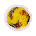 Glasblume Alexandra Edelrost Gartenstele mit handgeblasenen Glastellern 125 cm