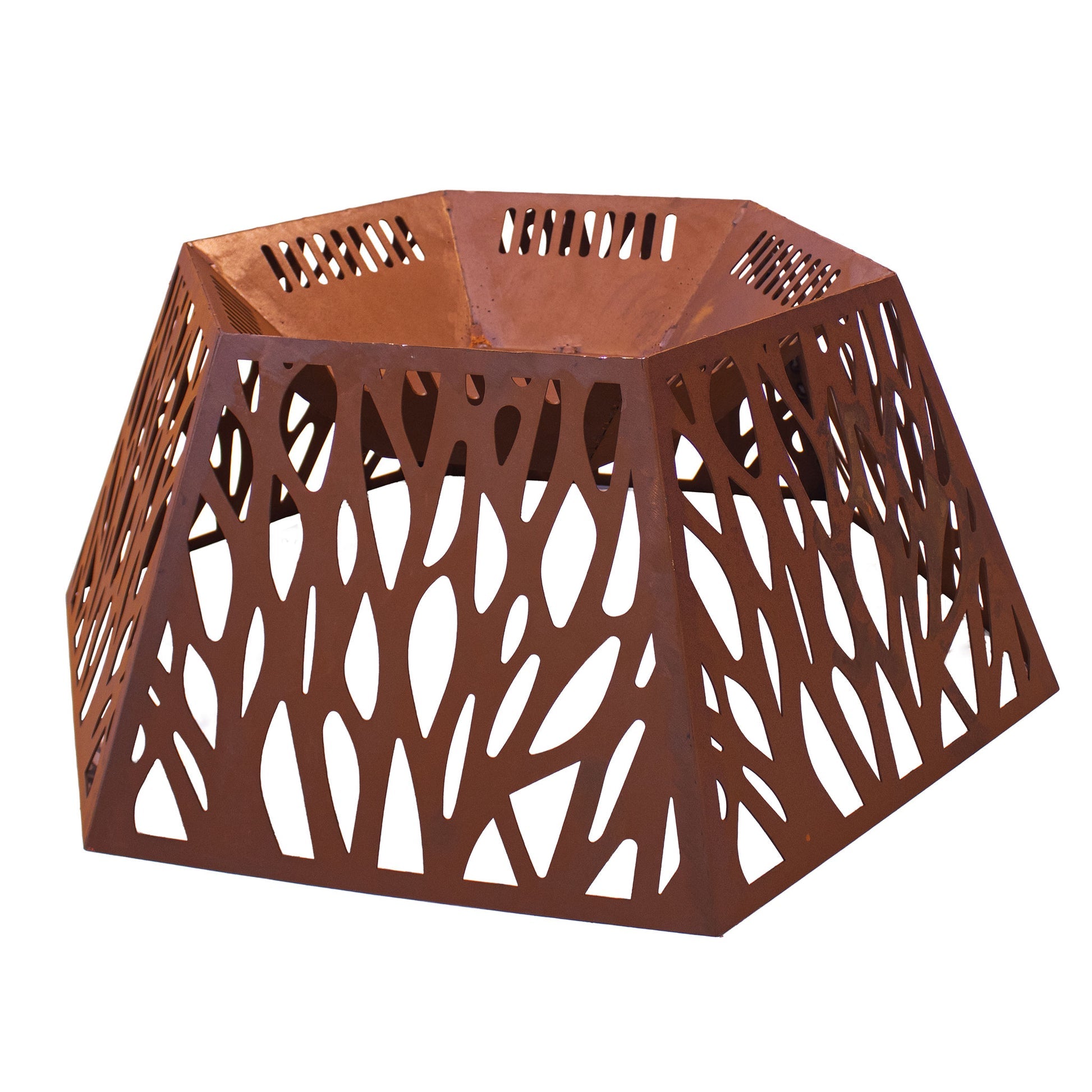 Feuerstelle Hexagon moderne sechseckige Design-Feuerschale 76×76×35 cm