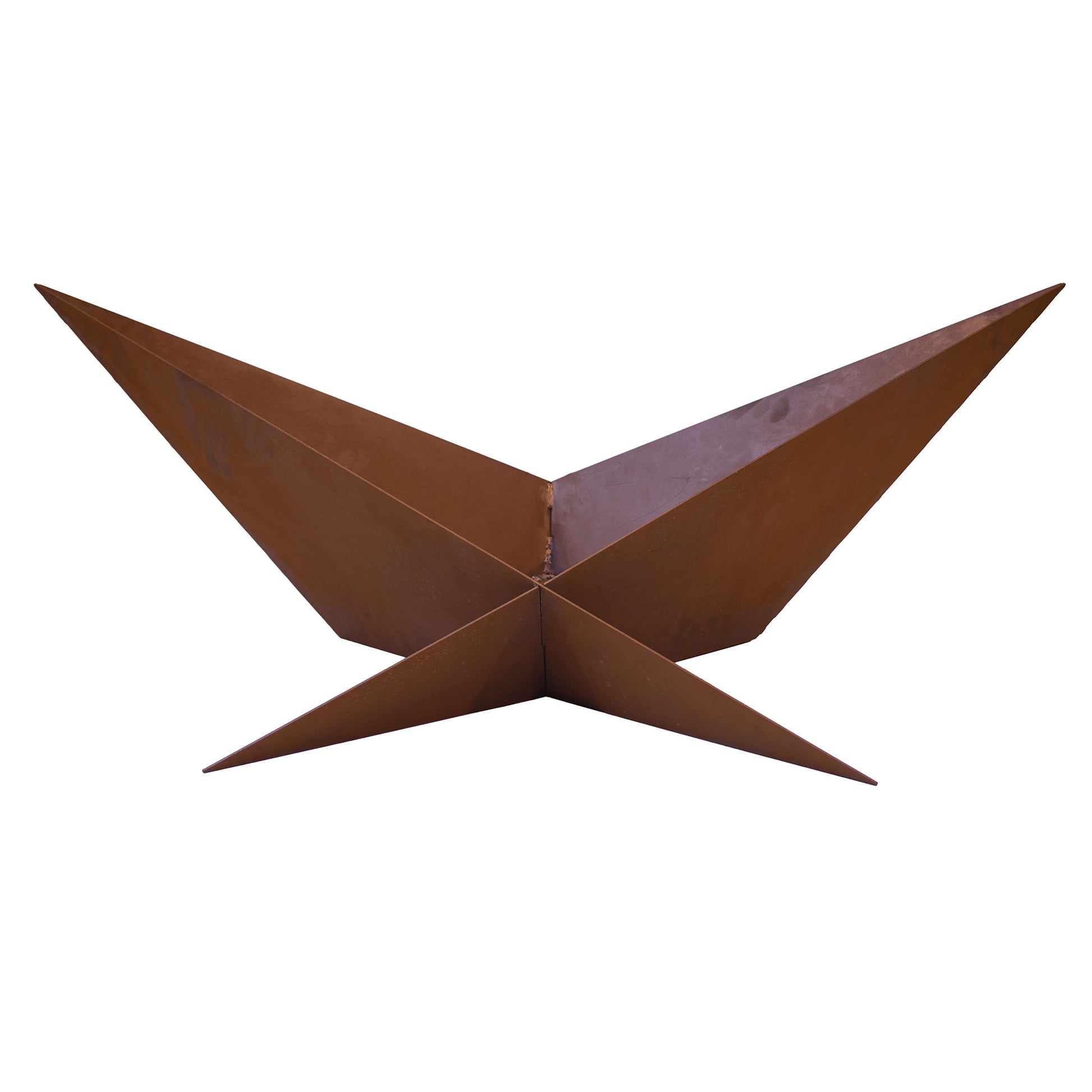 Feuerstelle Origami aus Edelrost – moderne Design-Feuerstelle 110×76×40 cm