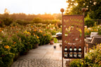 Gartenstecker Edelrost Gießen mit Bierhalter für 4 Flaschen Höhe 205 cm