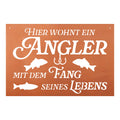 Gedichttafel Angler - Edelrost Schild Spruchschild Rost Deko Geschenkidee