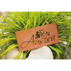 Edelrost Schild Gedichttafel - Auszeit - Spruchschild Deko Rost Geschenkidee