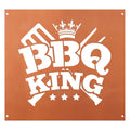 Edelrost Schild Gedichttafel - BBQ-King - Gartendeko Spruchschild Rost Deko
