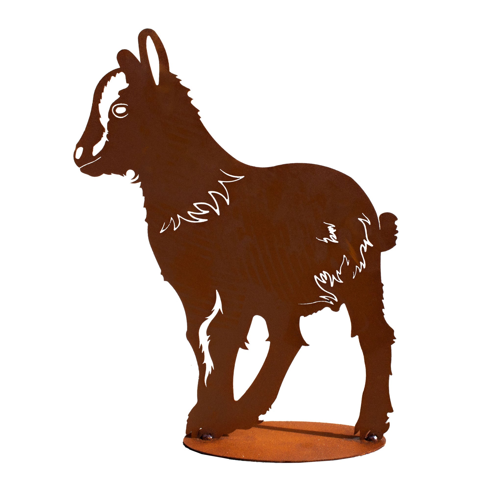 Tierfigur Metall - Geißlein Schnucki - Gartendeko Rost Tierliebhaber