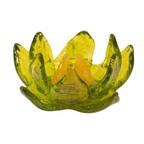Glasblume Dahlie aus Edelrost mit 2 mundgeblasenen Glasblüten Höhe 88 cm
