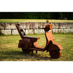 Grillstelle Grill  - Roller Vespa - Grill  für Rollerfans Echtrost - Edelrost