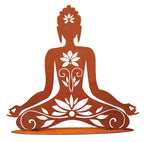 Gartenfigur Hindu-Göttin Shiva aus Edelrost Metall Gartendeko Rost Deko Wohndeko