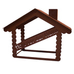 Holzlege Holz vor der Hüttn Edelrost, Dekorative Holzaufbewahrung im Hüttenstil