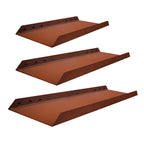 Holzlege - Quadrat & Rechteck - Metall mit Edelrost Patina, Gr. 160x160 cm