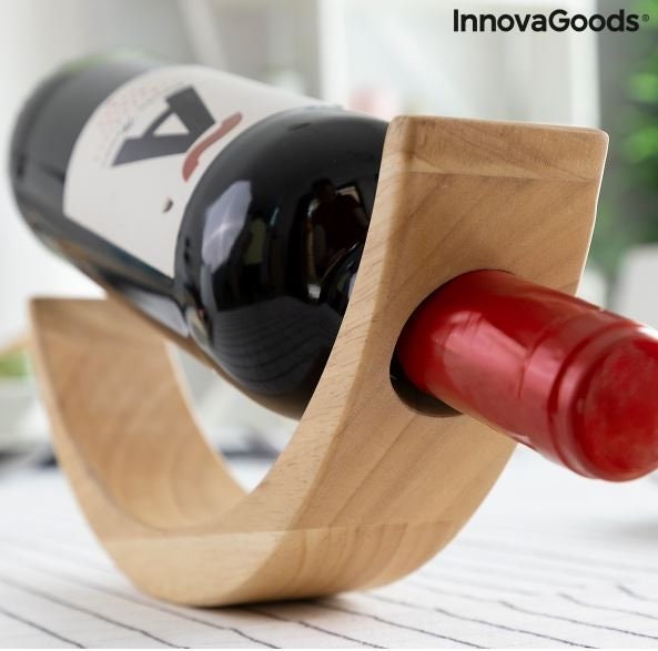Weinflaschenhalter - Holz - Originelles Geschenk für Weinfreunde