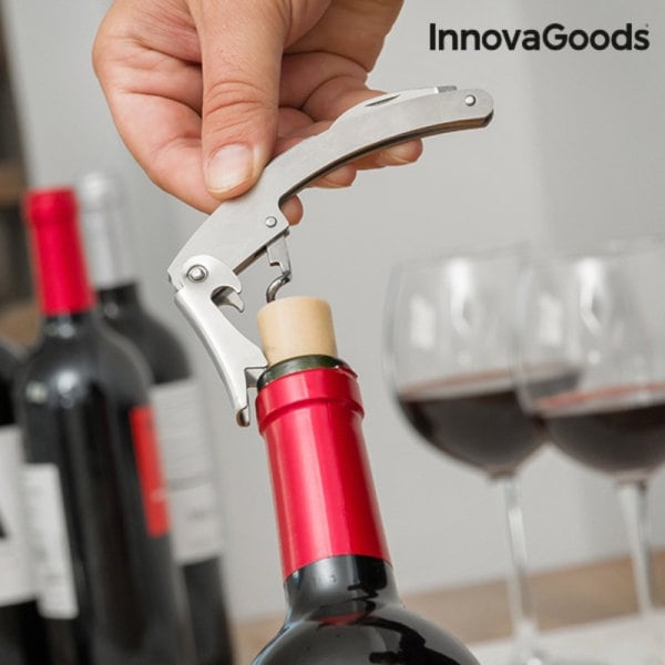 Wein Zubehör Set - Weinflaschenoptik 5-teilig, Dekorative Geschenkidee