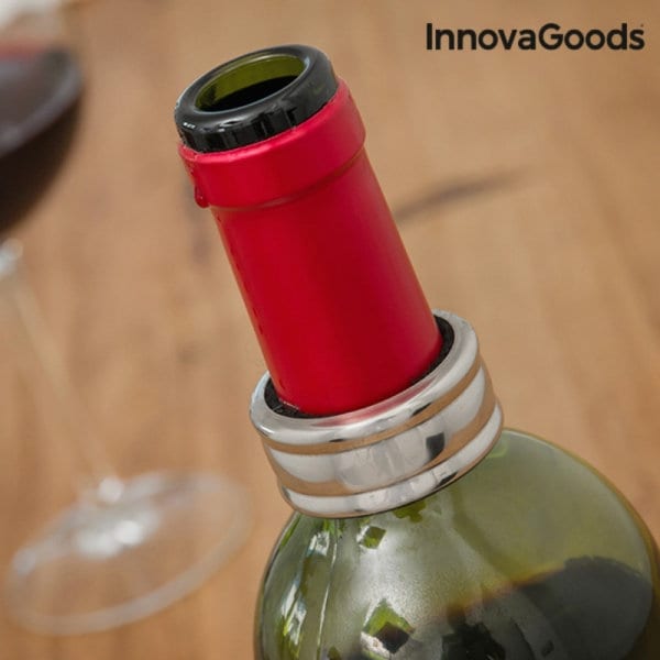 Wein Zubehör Set - Weinflaschenoptik 5-teilig, Dekorative Geschenkidee